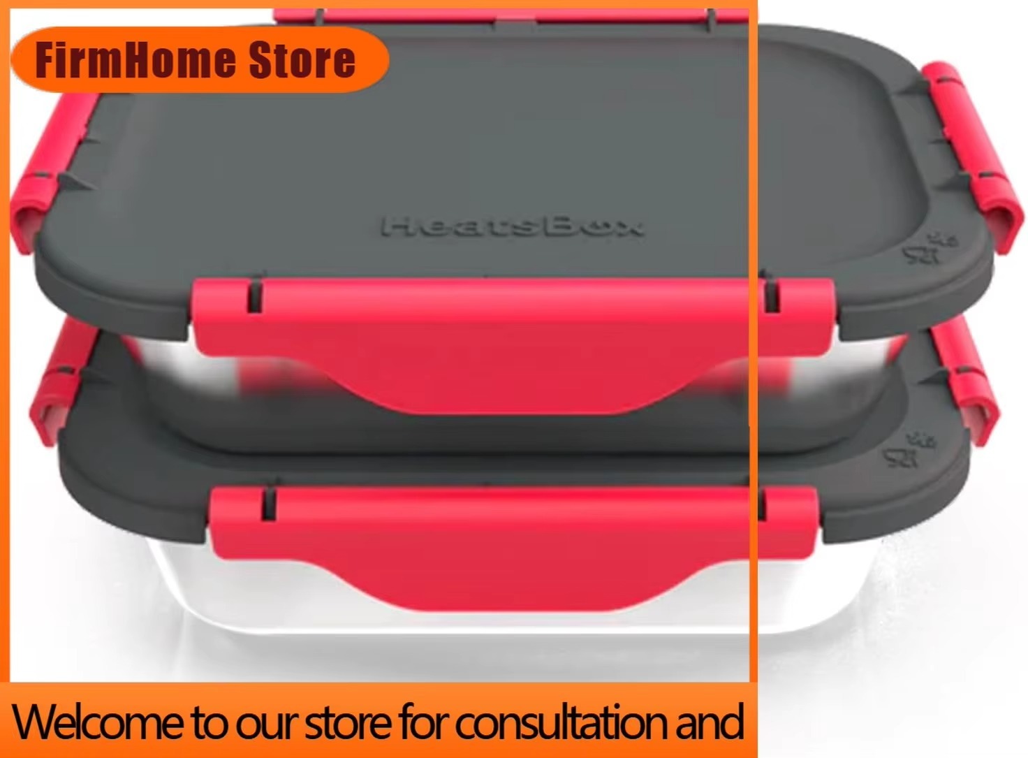 Meal Prep Oven Safe Containers - เฟิร์มโฮม สโตร์ชุดภาชนะเตรียมอาหารสแตนเลส 2 ชิ้นพร้อมฝาปิด ใช้กับเตาอบและช่องแช่แข็งได้ ใช้ร่วมกับกล่องอาหารกลางวันได้