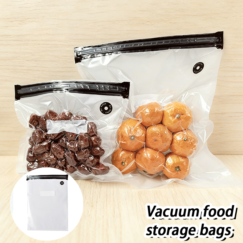 Meal Prep Ziplock - ถุงซีลสูญญากาศแบบใช้ซ้ำได้พร้อมซิปล็อค ถุงเก็บอาหารปลอดสาร BPA สำหรับการเตรียมอาหารแบบซูวีดและแช่แข็ง