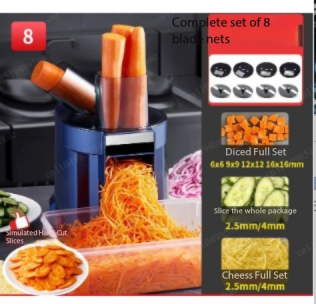 Meal Prep Zucchini - เครื่องหั่นผักอัตโนมัติ 3-in-1 หั่นหัวหอม ซอยมะระ และหั่นแครอทใน 10