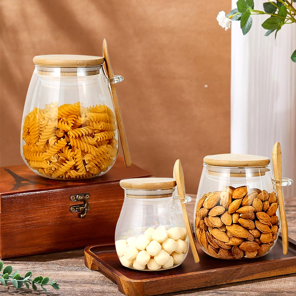 ขวดโหลแก้วปิดผนึกพร้อมช้อนและฝ - Meal Prep Glass Containers With Lids บทวิจารณ์และราคา