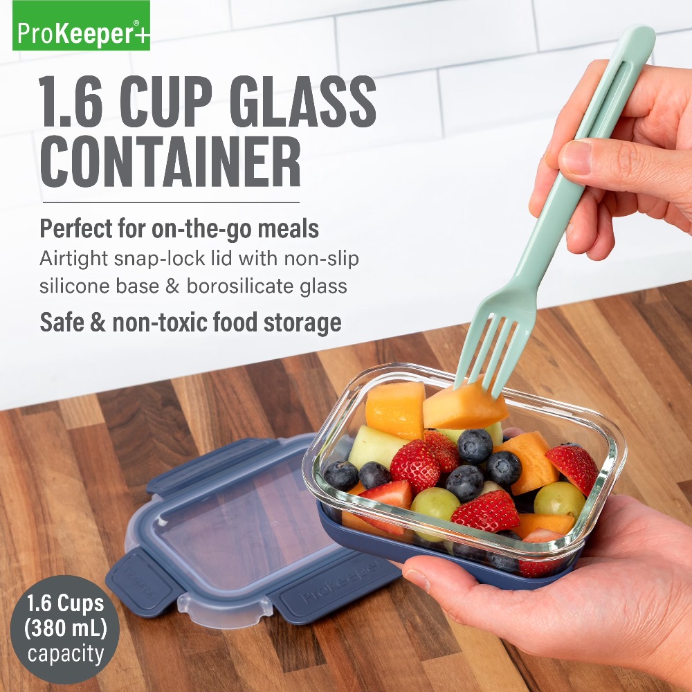 ชุดภาชนะเก็บอาหารแก้ว 2 ชิ้น ข - Meal Prep Glass Containers With Lids บทวิจารณ์และราคา