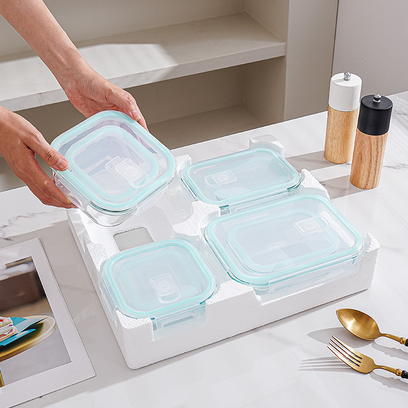 ชุดกล่องอาหารแก้ว 8 ชิ้น พร้อม - Meal Prep Glass Containers With Lids บทวิจารณ์และราคา