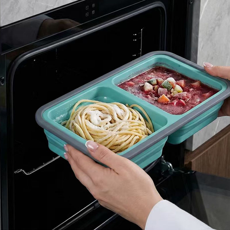 ถาดซิลิโคนสำหรับแช่แข็งพร้อมฝา - Meal Prep Oven Safe Containers บทวิจารณ์และราคา