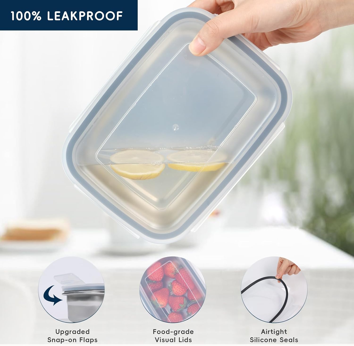 ชุดกล่องเก็บอาหารสแตนเลส 304 จ - Meal Prep Oven Safe Containers บทวิจารณ์และราคา
