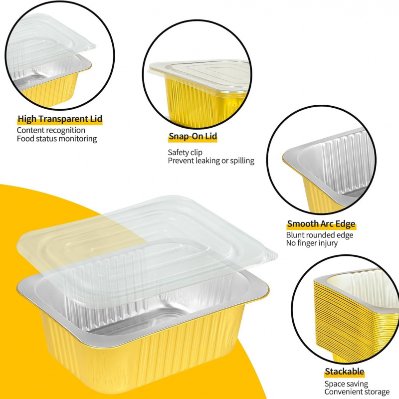 【ชุด 20 ชิ้น ขนาด 750 มล. ชามอ - Meal Prep Oven Safe Containers บทวิจารณ์และราคา