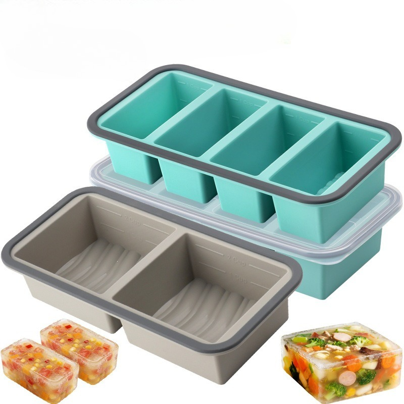 ถาดทำน้ำแข็งซิลิโคนสำหรับแช่แข - Meal Prep Oven Safe Containers บทวิจารณ์และราคา