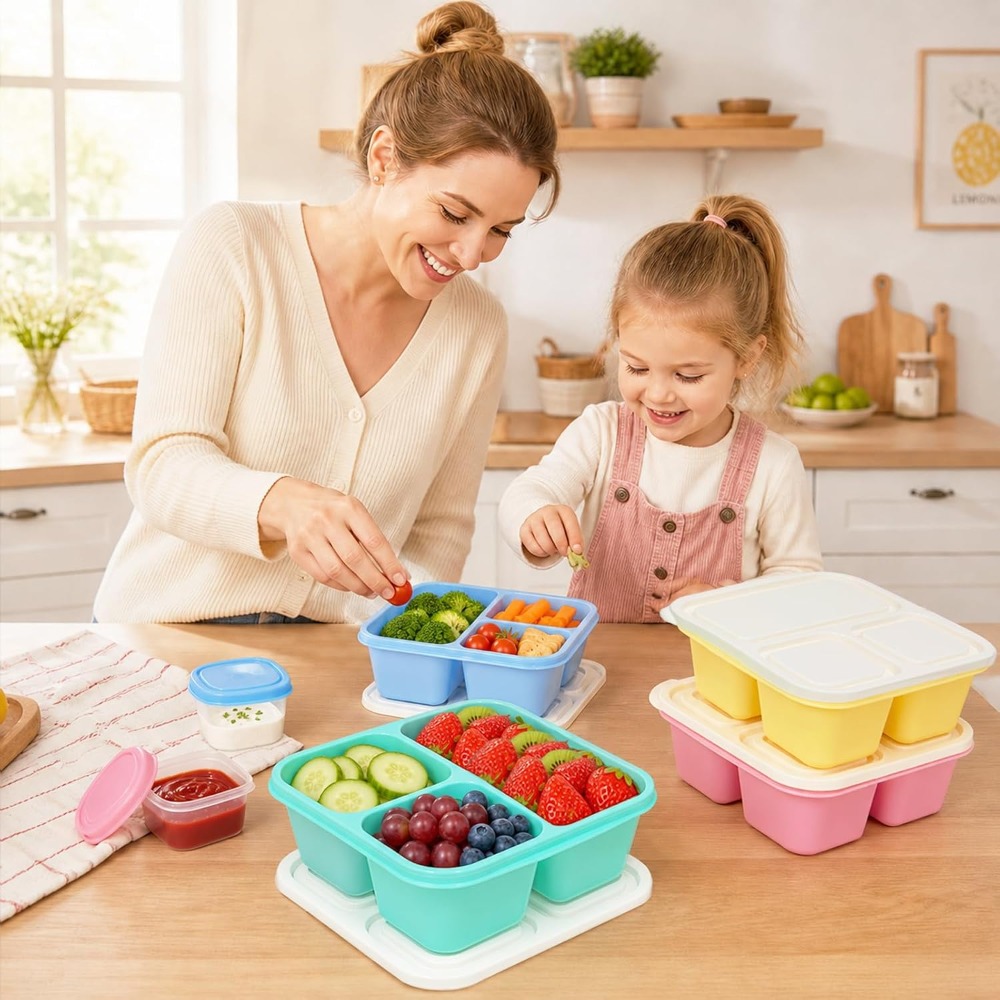 กล่องอาหารเบนโตะ 3 ช่องสำหรับผ - Meal Prep Healthy บทวิจารณ์และราคา