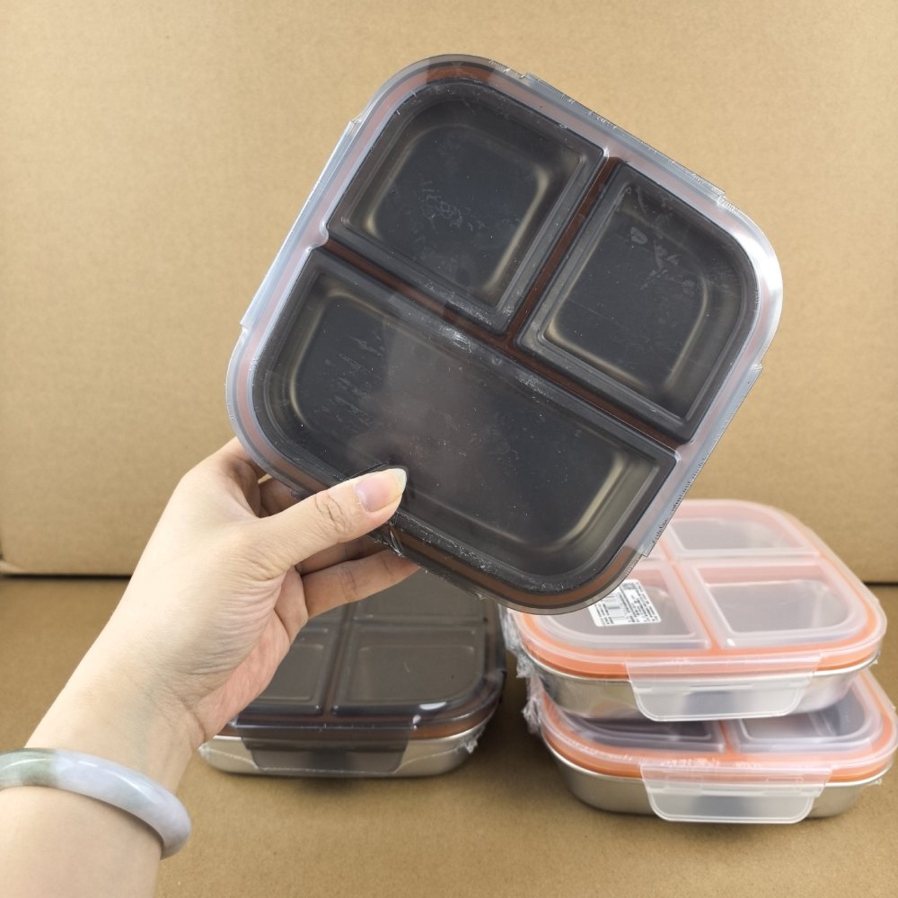 กล่องอาหารสแตนเลส 304 ทรงสี่เห - Meal Prep Healthy บทวิจารณ์และราคา