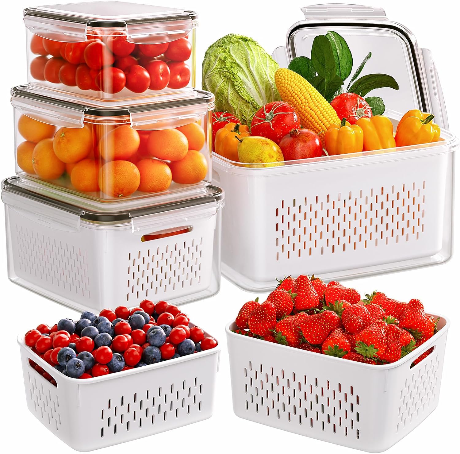 ชุดกล่องถนอมอาหารสุญญากาศ 4/5/ - Meal Prep Oven Safe Containers บทวิจารณ์และราคา