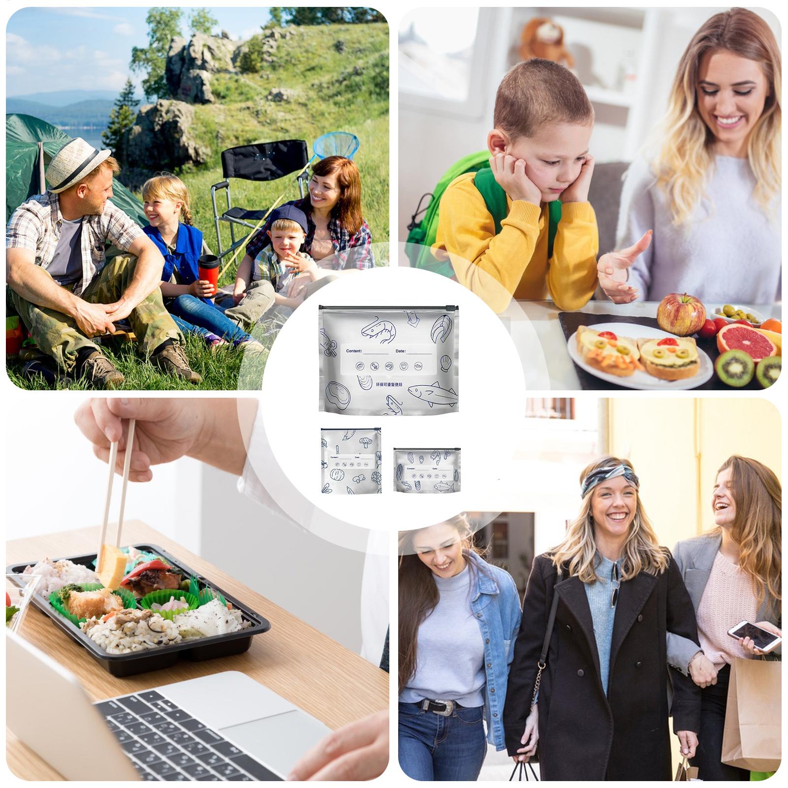 ถุงเก็บอาหารอะลูมิเนียม 30 ชิ้ - Meal Prep Ziplock บทวิจารณ์และราคา