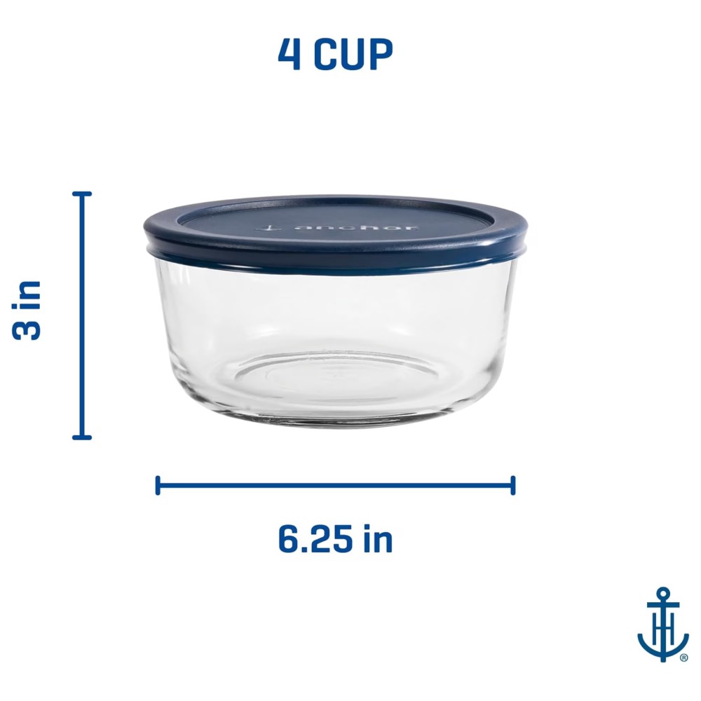 ชุดกล่องเก็บอาหารแก้วทรงกลม 2  - Meal Prep Glass Containers With Lids บทวิจารณ์และราคา