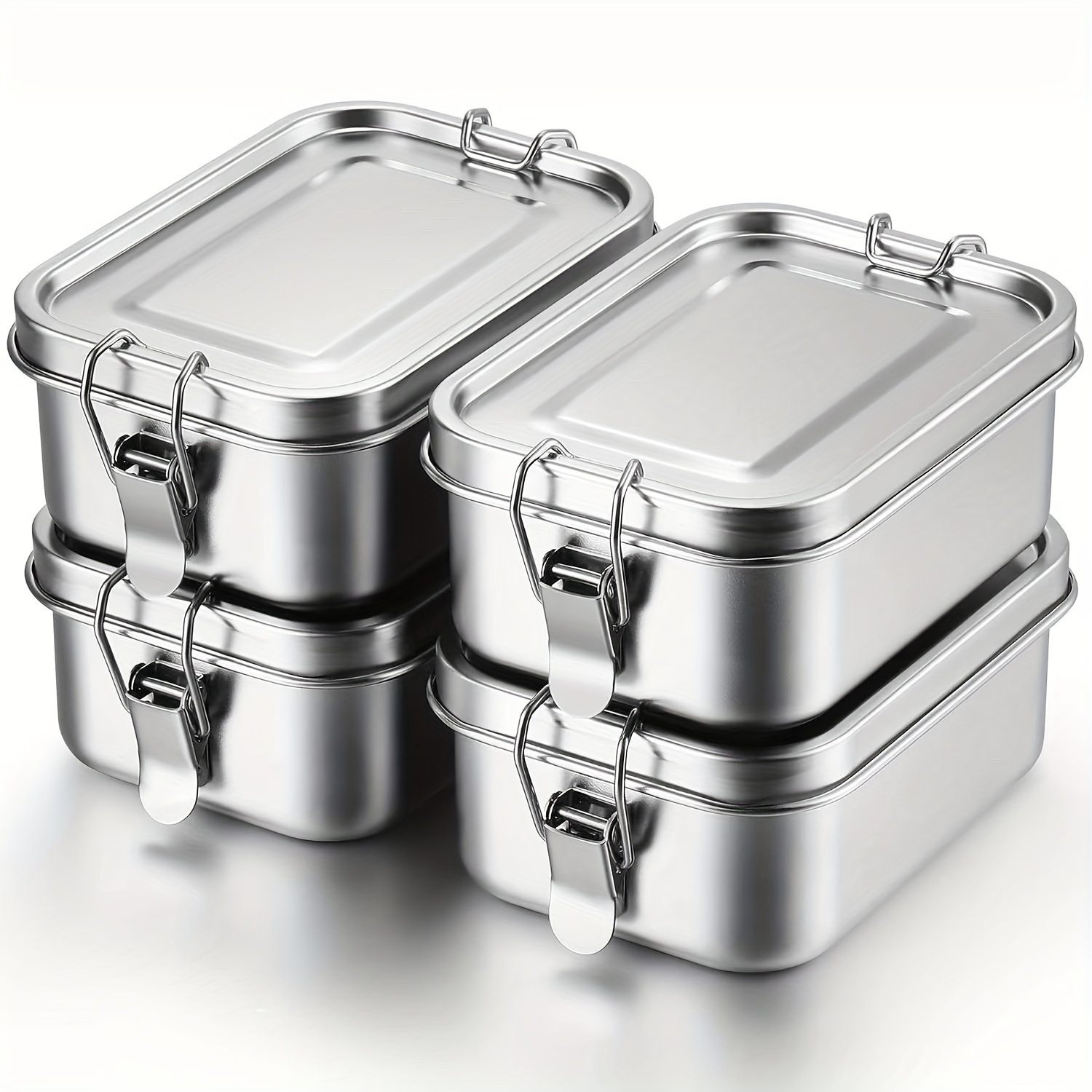 กล่องข้าวสี่เหลี่ยมสแตนเลส 304 - Meal Prep Oven Safe Containers บทวิจารณ์และราคา