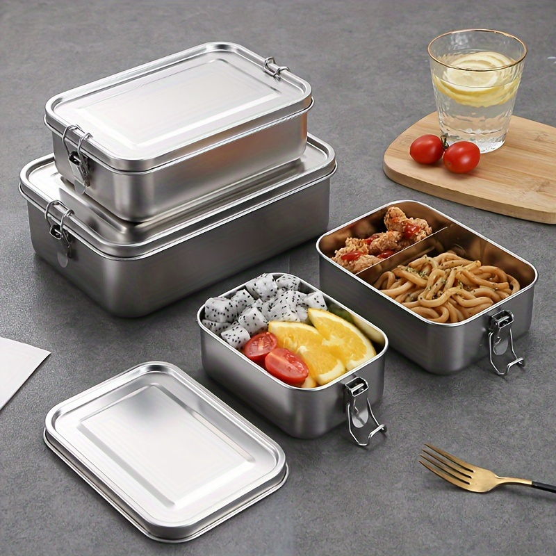กล่องข้าวสี่เหลี่ยมสแตนเลส 304 - Meal Prep Oven Safe Containers บทวิจารณ์และราคา