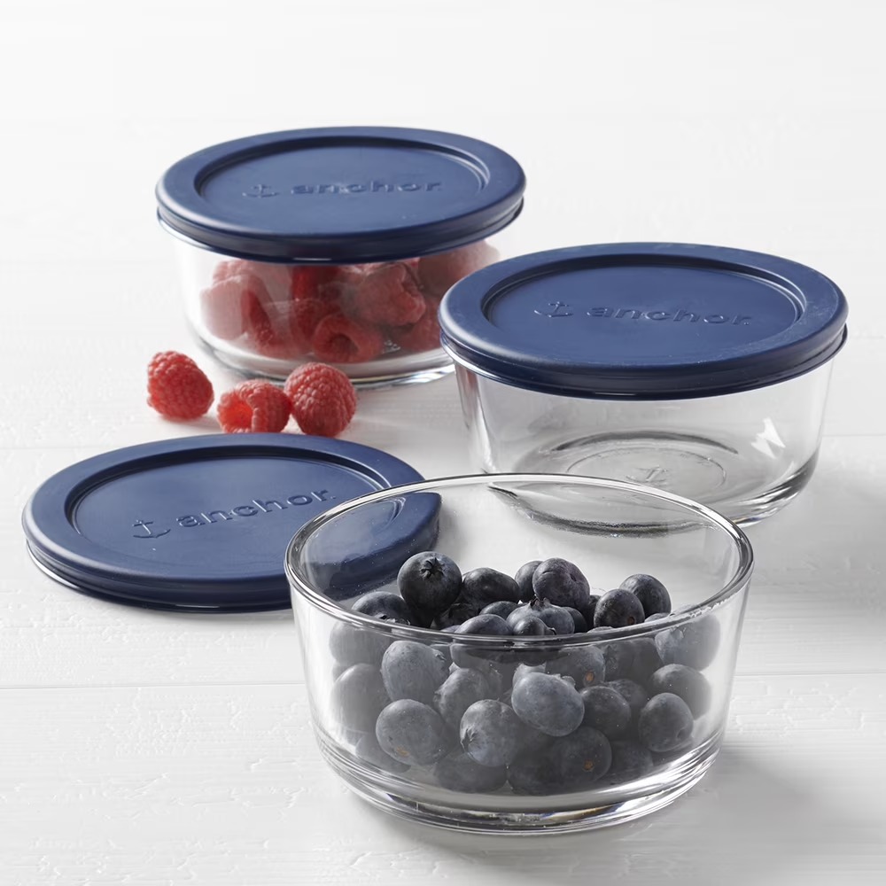 ชุดกล่องถนอมอาหารแก้วทรงกลม 3  - Meal Prep Oven Safe Containers บทวิจารณ์และราคา