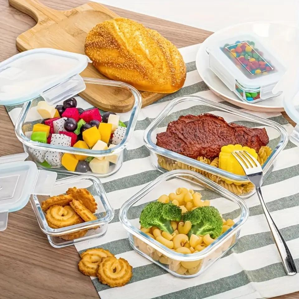 ชุดกล่องเก็บอาหารแก้วโบโรซิลิเ - Meal Prep Glass Containers With Lids บทวิจารณ์และราคา